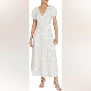 NWT Club Monaco White Floral Dress